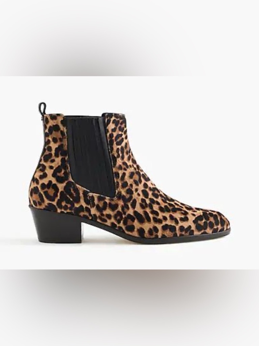 J.Crew Collection Chelsea Calf Hair Boot in Leopard